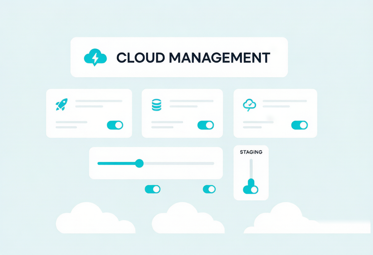 Panel de control de Cloudways gestionando apps