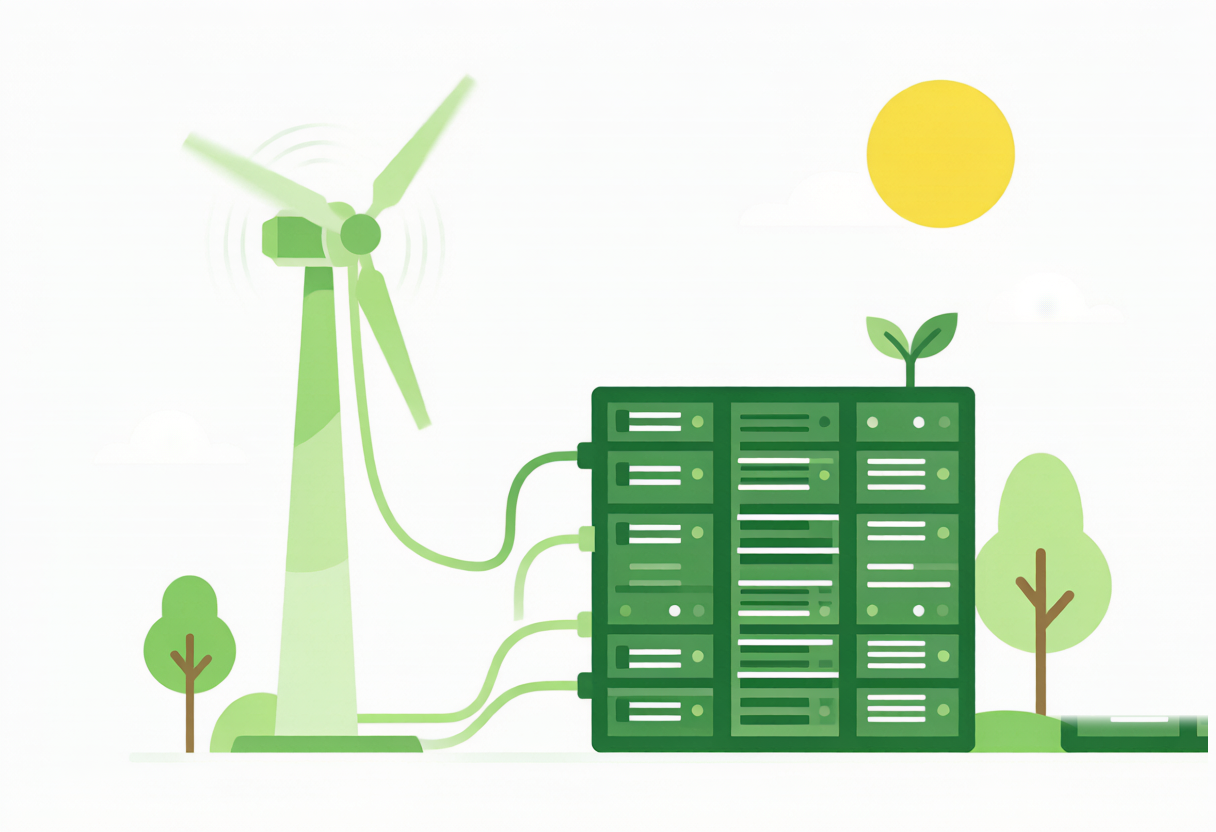 Energía eólica alimentando los servidores de GreenGeeks